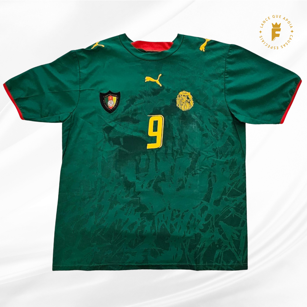 Camisa Camarões Copa do Mundo 2006, vers jogador autografada Eto'o