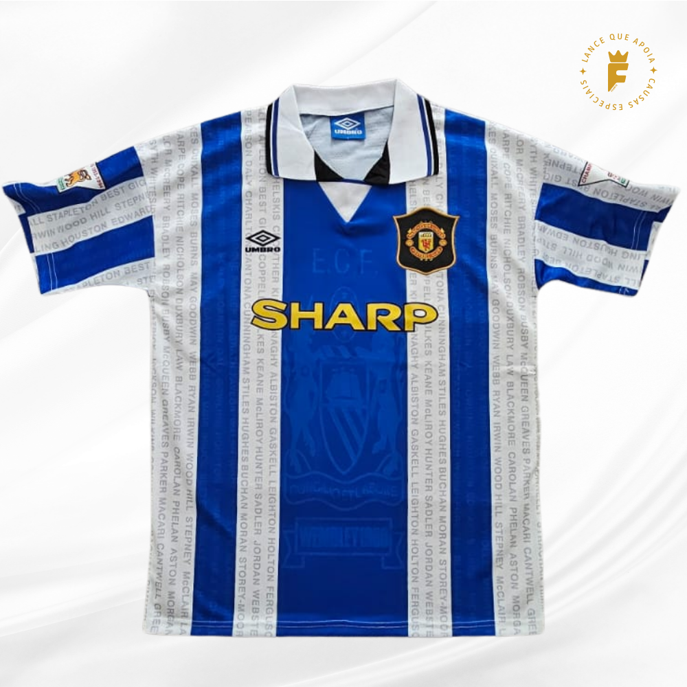 Camisa Manchester United 1994-96 autografada Beckham