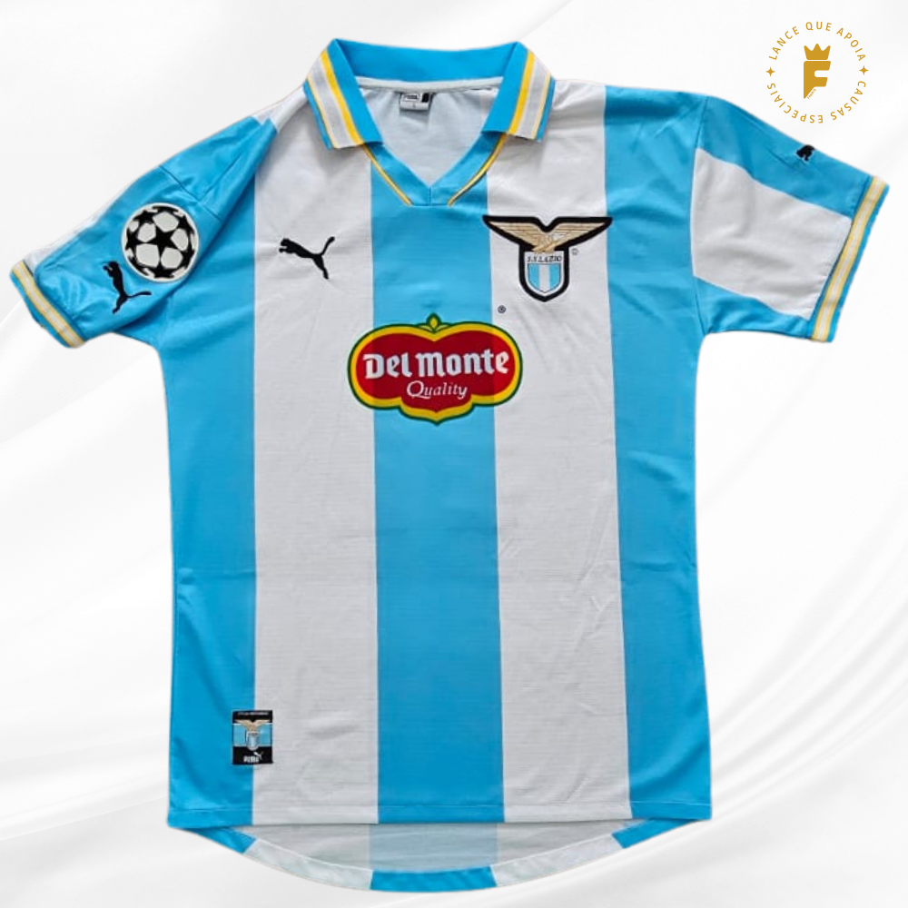 Camisa Lazio 1999/2000, Champions League, autografada Mihajlovic