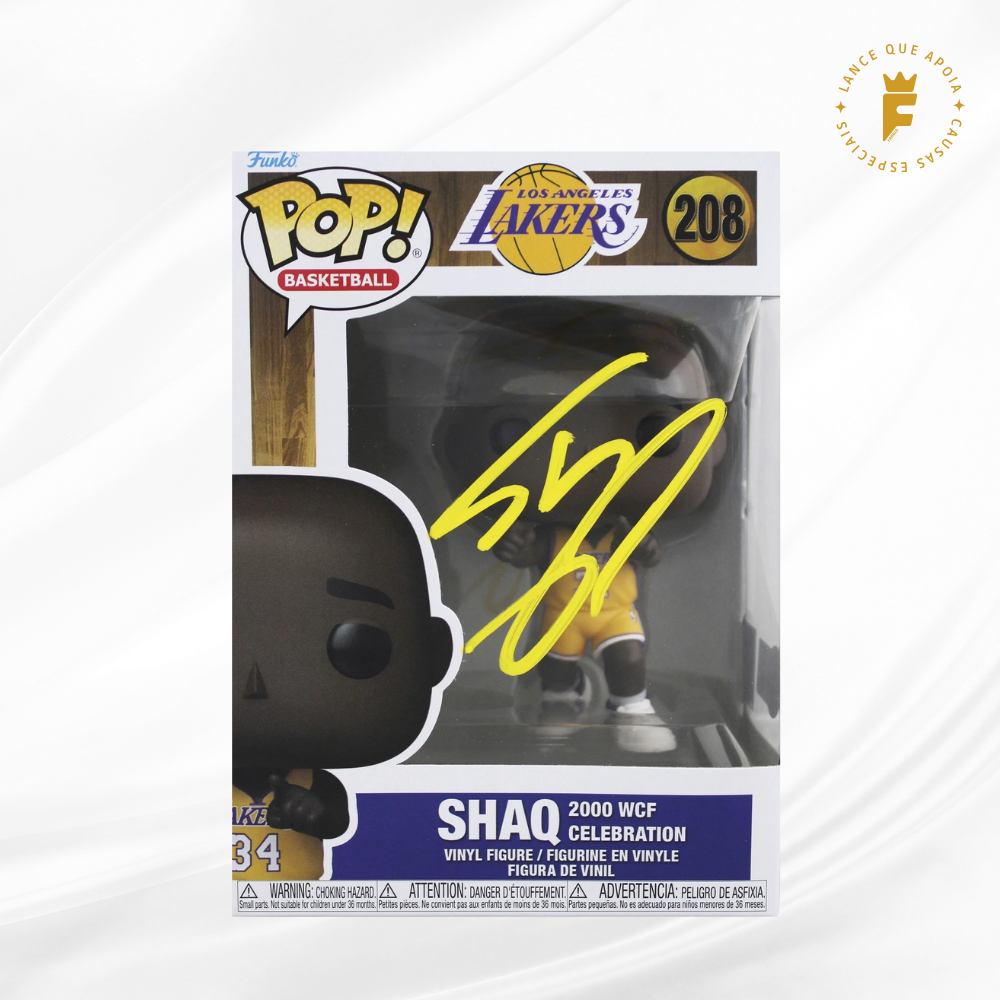 Funko Pop! Lakers Shaq original 208, autografado