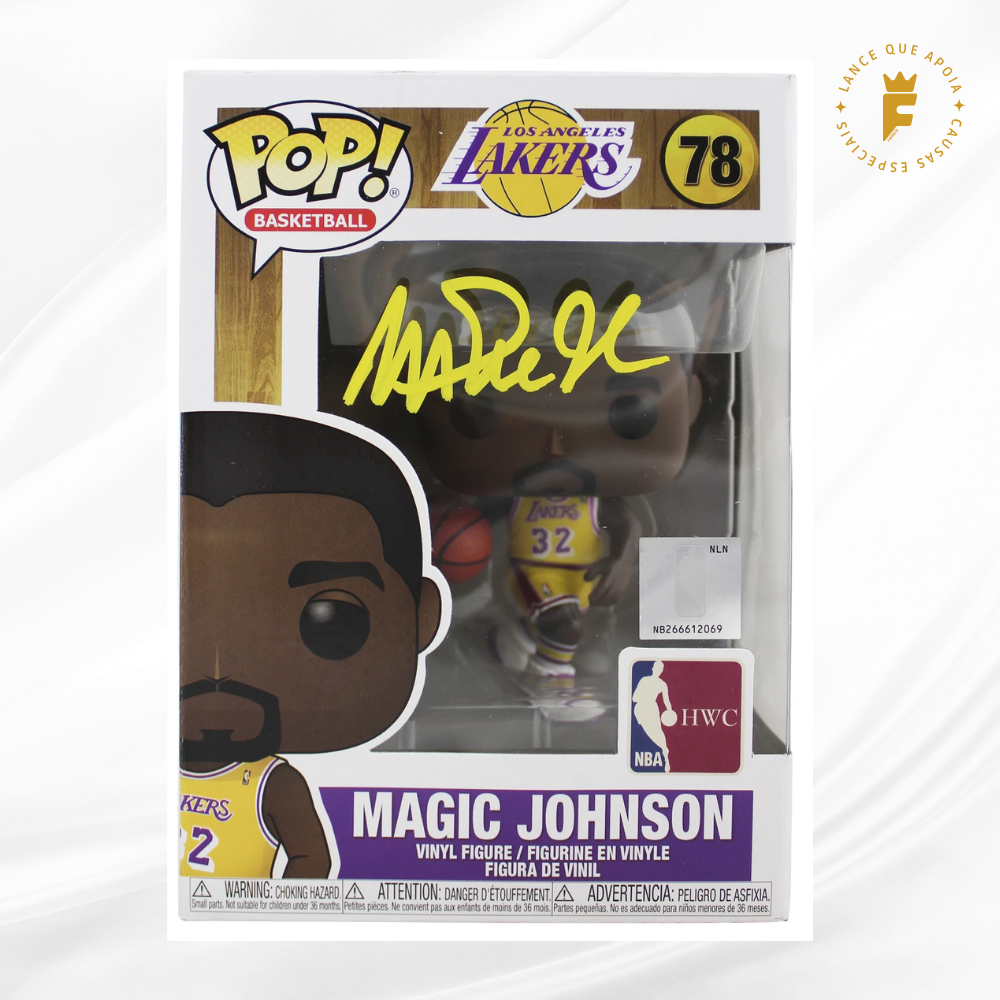 Funko Pop! Lakers Magic Johnson original 78, autografado