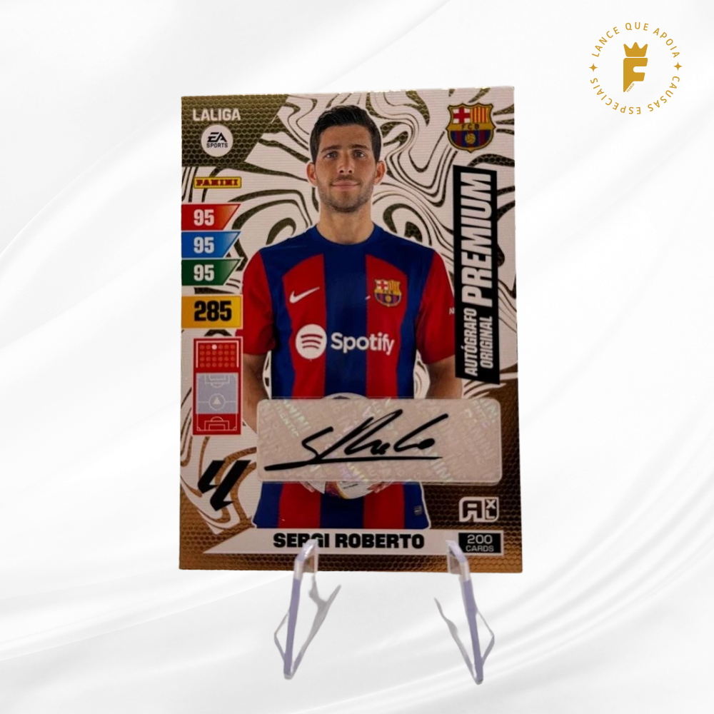 Cartão Original Premium 200 autografado Sergi Roberto