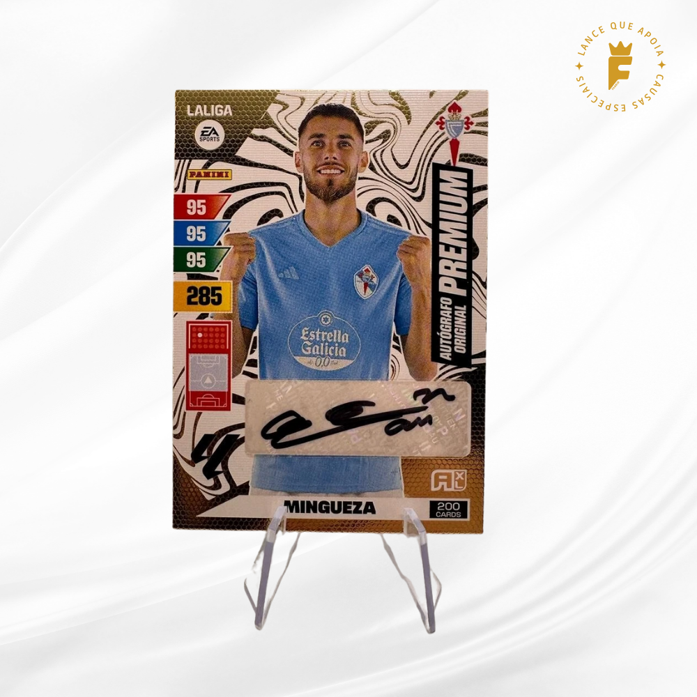 Cartão Original Premium 200 autografado Mingueza