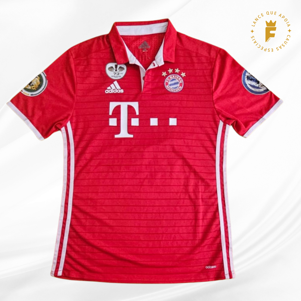 Camisa Bayern 2015-26 N10, vers jogo, autografada Robben