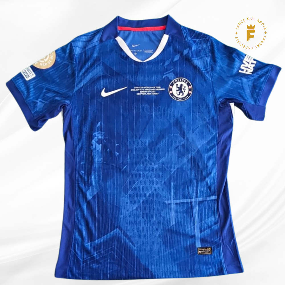 Camisa Chelsea Final Copa do Mundo de Clubes 2025, vers jogador, N10, autografada Palmer