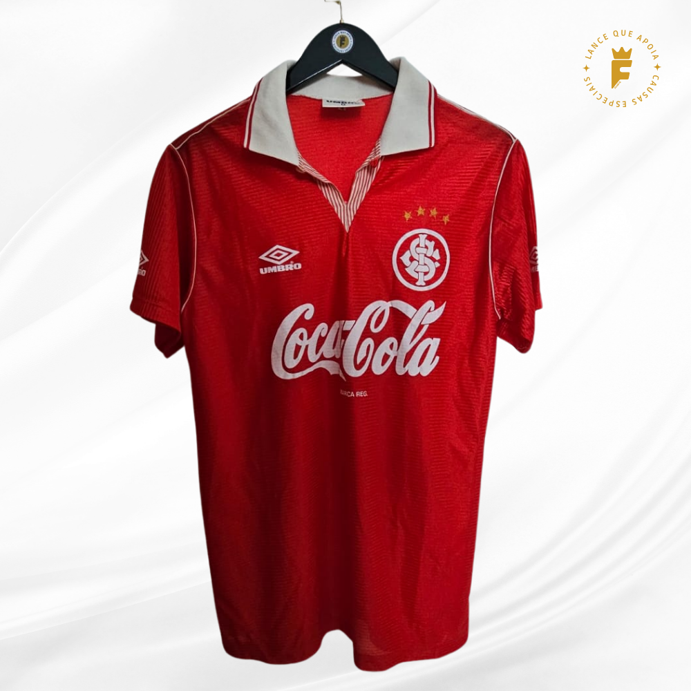 Camisa Internacional Umbro 1992-1993 de jogo N9  Inter Campeão Copa do Brasil