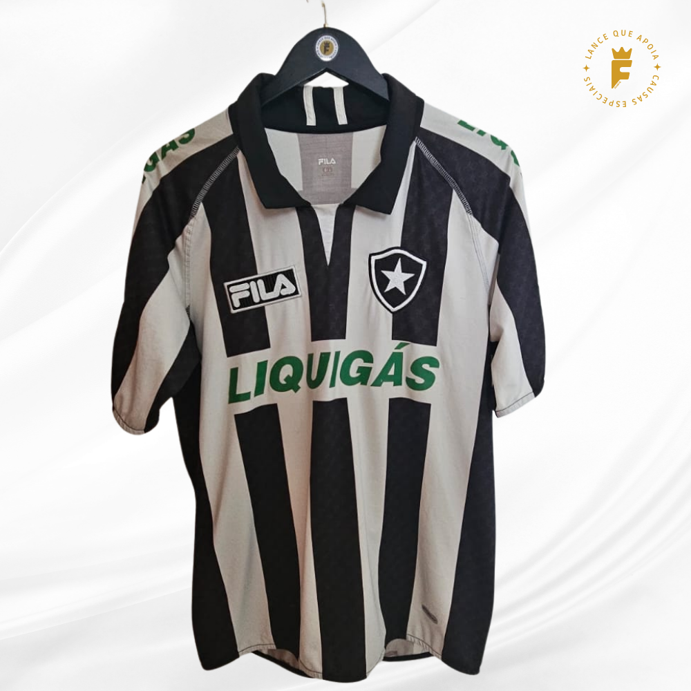 Camisa oficial Botafogo 2009-10 Fila, usada em jogo Brasileirão N16