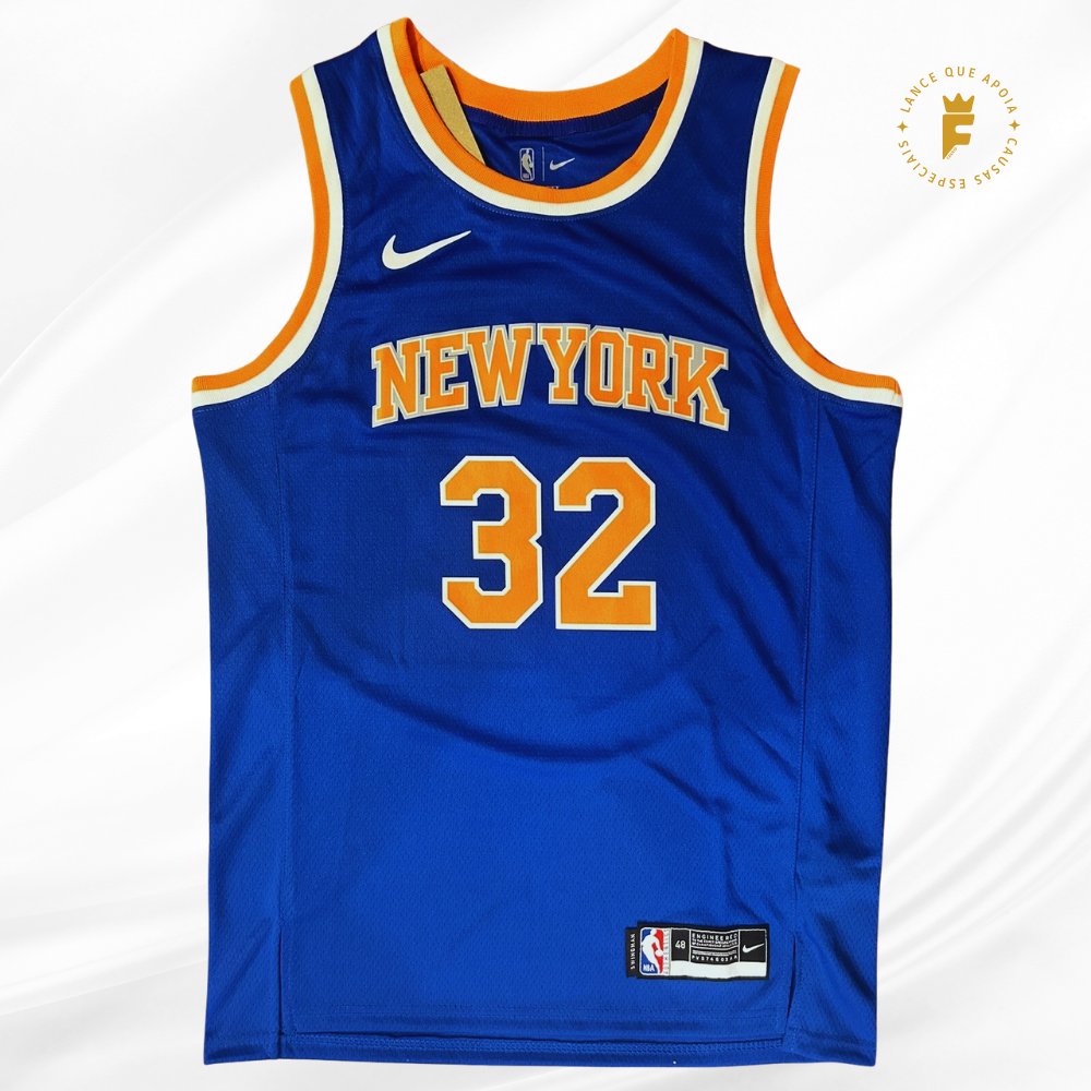 Camisa Nike NBA Knicks 2024-25, autografada Towns