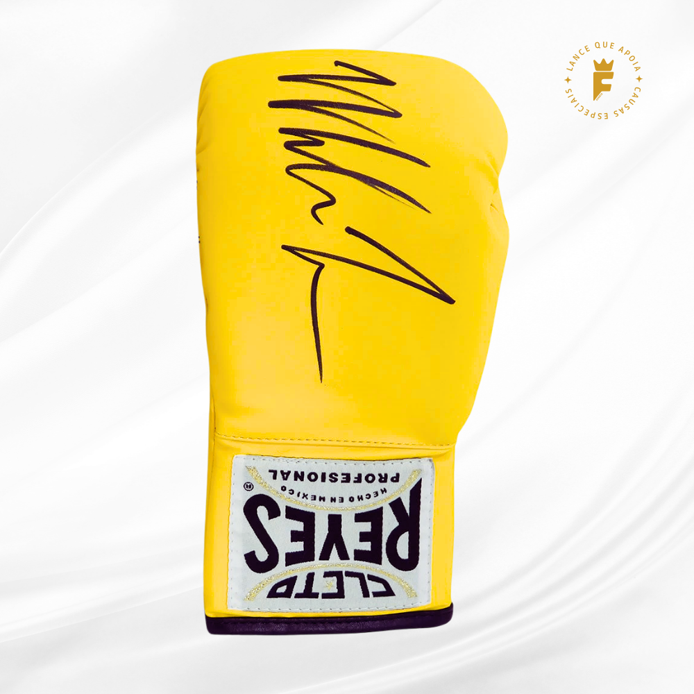 Luva de boxe autografada Mike Tyson