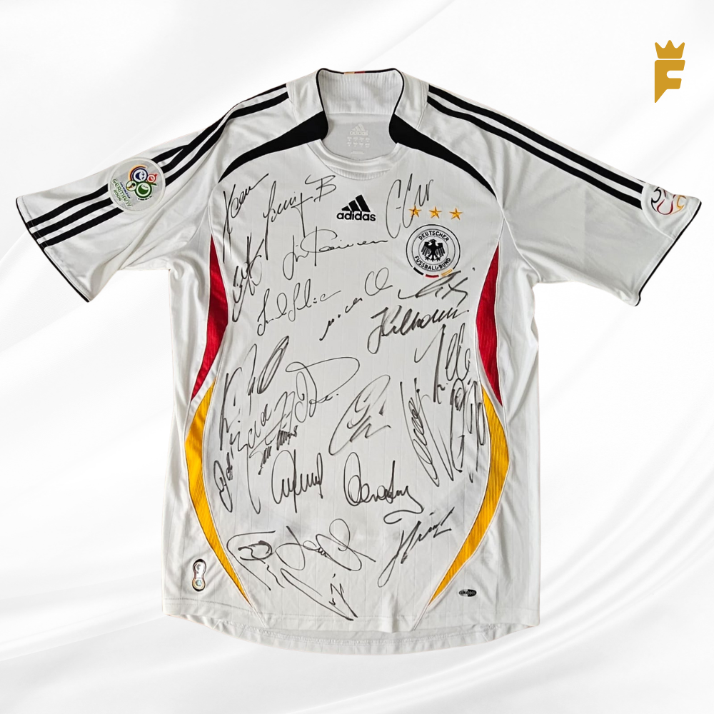 Camisa oficial da Alemanha Copa Do Mundo 2006 Autografada Todos elenco
