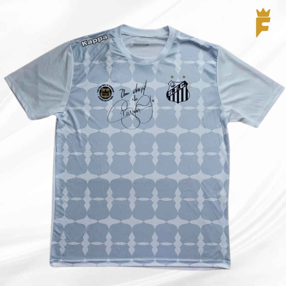 Camisa edição limitada Santos Kappa 2016, autografada Neymar Jr