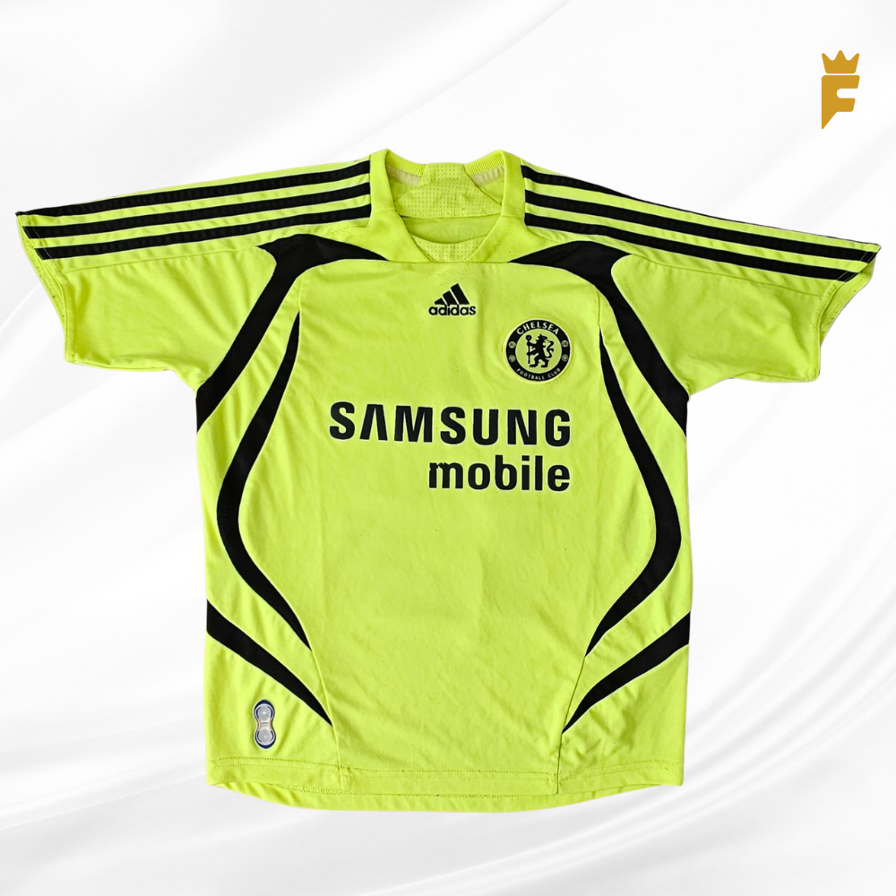 Camisa oficial do Chelsea 2007/08 N13 autografada Michael Ballack