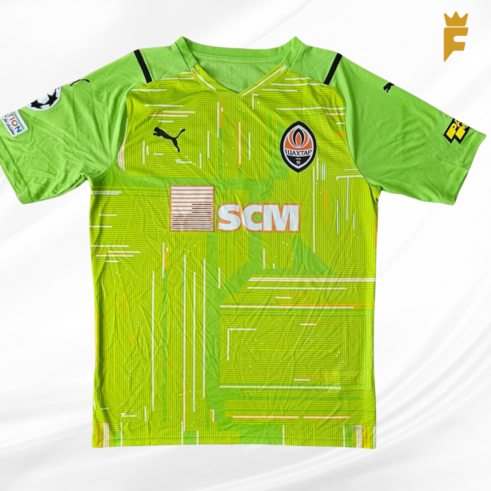 Camisa Shakhtar Donetsk 2021/22 , modelo 3, Oleksiy Shevchenko, de jogo  Champions League Autografada elenco