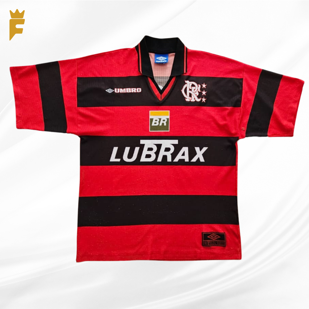 Camisa Flamengo 1999, autografada Romário 