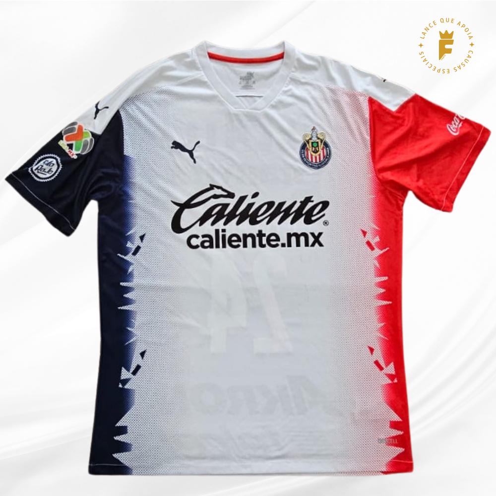 Camisa Deportivo Guadalajara 2020-21 autografada Oribe Peralta