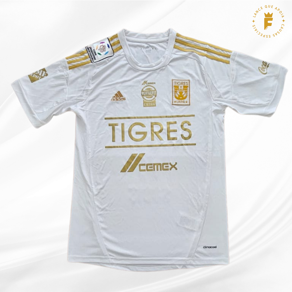 Camisa III do Tigres UANL  2014-15, vers jogador Libertadores, autografada  Rafael Sóbis